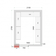 TEFCOLD CR 210x270x220 Panely ke stavebnicovým boxům 120 mm 